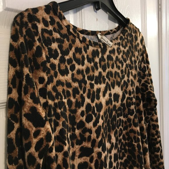Beeson River Brushed Leopard Print A-Line Dress - Picture 3 of 6